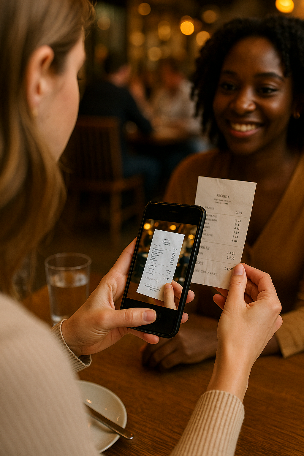 Scanning receipts with a phone