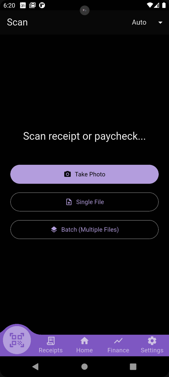 Scan tab UI